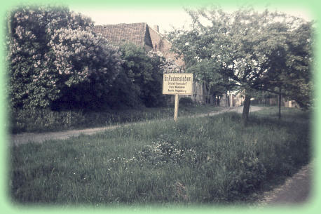 Ortseingang von Hemsdorf bis in den 1980 Jahren. Foto: A. Memel